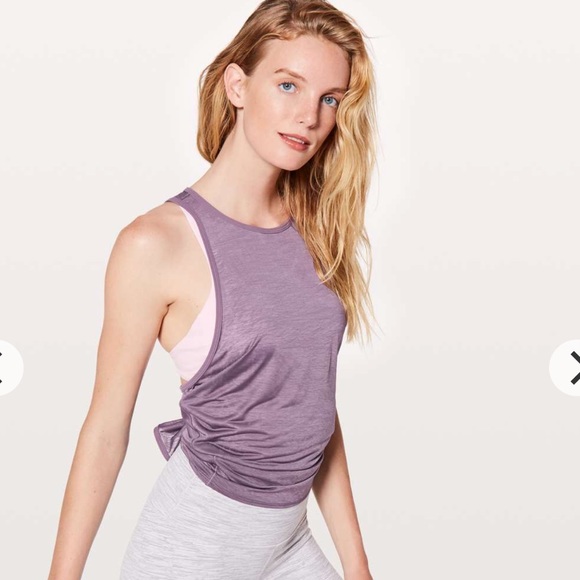 lululemon athletica Tops - Lululemon “Tied and True Tank” Size 4. NWT. Purple
